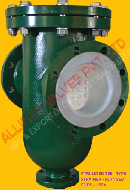 PTFE LINED Y-GLOBE VALVE